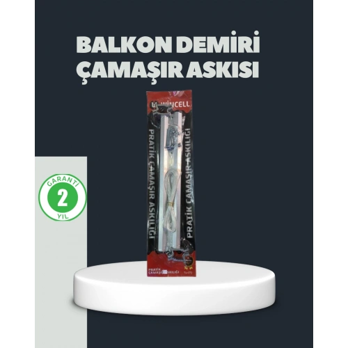 BFS Balkon Demiri Çamaşır Askısı Kare Demirlere Uygun Dayanıklı Tasarım