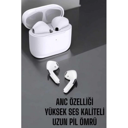 BFS Beyaz Yeni Nesil Pro Bluetooth Kulaklık Yüksek Ses Kaliteli ANC Özelliği