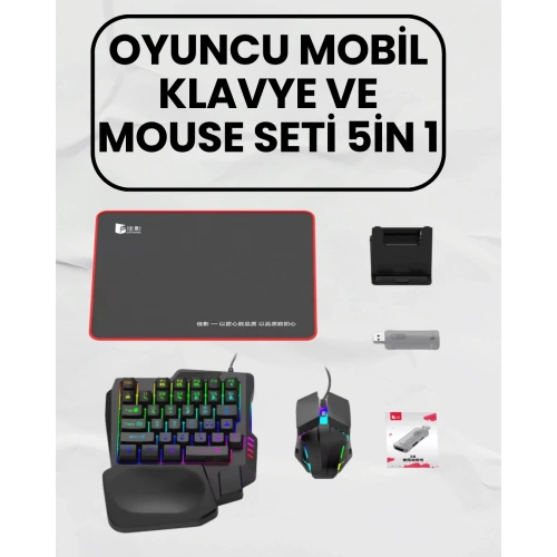 BFS Bluetooth 5.3 Mobil Oyun Aksesuar Seti – PUBG Uyumlu