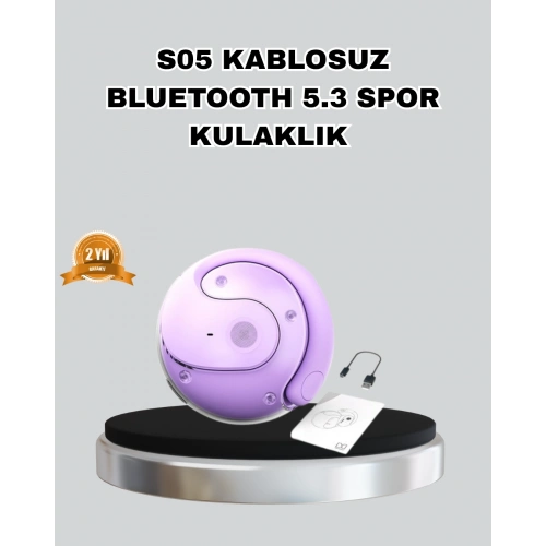 BFS Bluetooth 5.3 S05 Kablosuz Kulaklık IPX4 Spor Uyumlu Suya Dayanıklı Stereo