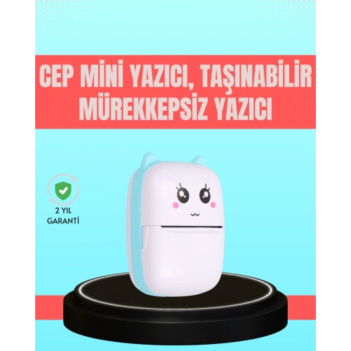 BFS Bluetooth Bağlantılı Mini Termal Yazıcı Öğrenci ve Ofis İçin