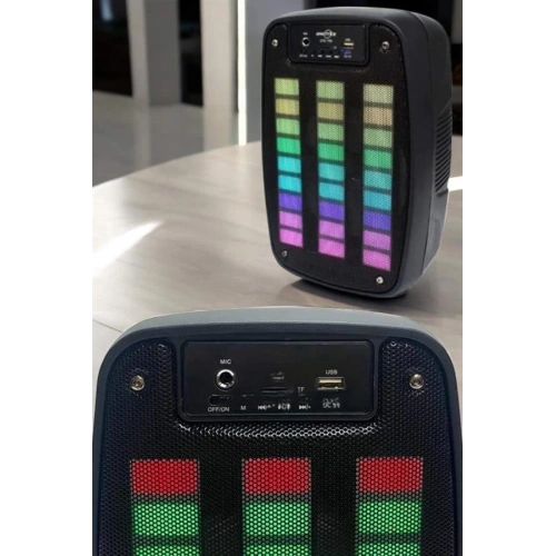 BFS Bluetooth Hoparlör RGB Işıklı USB SD Kart Girişli Taşınabilir