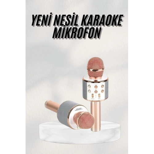 BFS Bluetooth Hoparlör USB AUX SD Kart Kaoroke Mikrofon Uzun Pil Ömrü