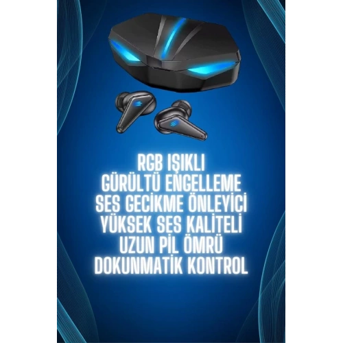 BFS Bluetooth Kulaklık Oyuncu Kulaklığı RGB Işıklı Oyunlarda Düşük Gecikme