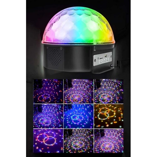 BFS Bluetooth ve Uzaktan Kumandalı Çok Renkli Masaüstü Disko Topu