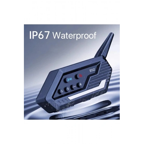 BFS Bt62 Motosiklet Kask Kulaklığı Bluetooth Intercom 2 Intercom Bağlantılı