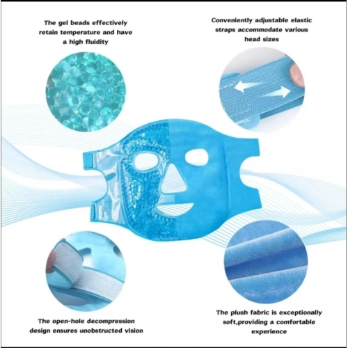 BFS Buz Jel Toplar Termojel Yüz Maskesi, Soğuk Ve Sıcak Terapi Yüz Maskesi