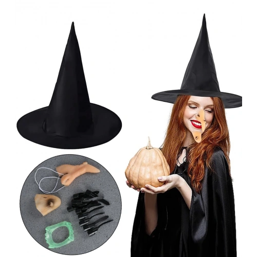 BFS Cadı Şapkası Cadı Tırnakları Cadı Burnu Cadı Çenesi Cadı Diş Seti