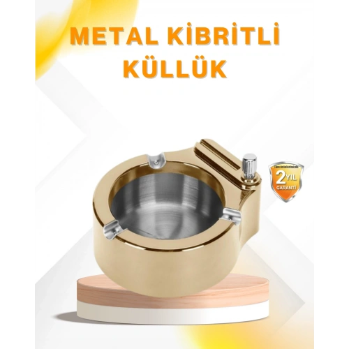 BFS Çakmak Entegreli Küllük Yeniden Doldurulabilir Metal Gövde