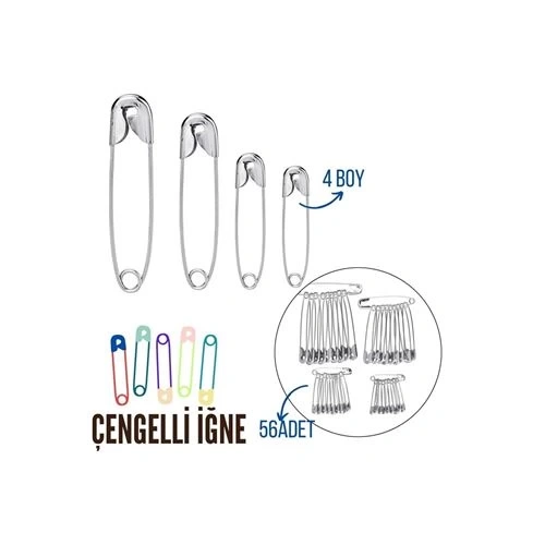 BFS Çengelli İğne 4 Boy 56 Adet
