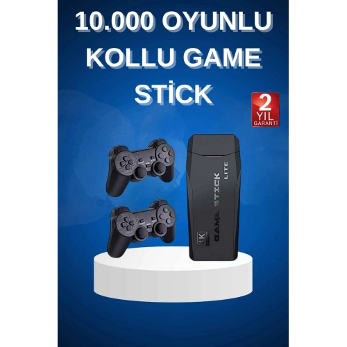 BFS Çift Kollu 2.4g kablosuz Retro 4k Game stick 3500 oyun atari HD Görüntü Kalitesi