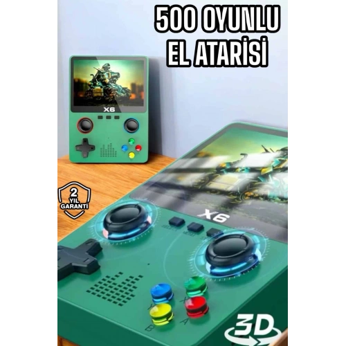 BFS Çocuklara Özel 666 Oyunlu X6 Atari Video İzleme ve Müzik Dinleme
