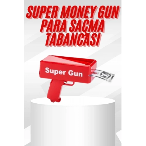 BFS Çocuklara Özel Eğlenceli Para Saçma Makinası Parti Oyuncağı Kırmızı