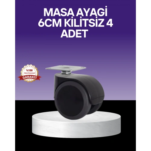BFS Çok Amaçlı Kilitsiz Masa Ayağı Tekerleği 6 cm