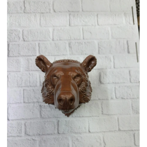 BFS Dekoratif Ayı Duvar Heykeli Asılabilir Hediyelik 25x19 cm