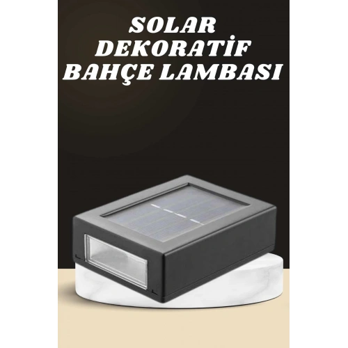 BFS Dekoratif Duvar Lambası Solar Güneş Enerjili Bahçe Aydınlatması