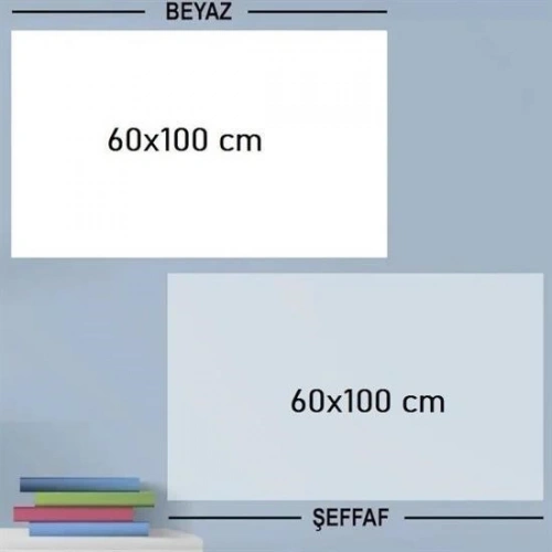 BFS  Ders Çalışma Yazı Tahtası Manyetik Duvar Stickerı 100x60 cm