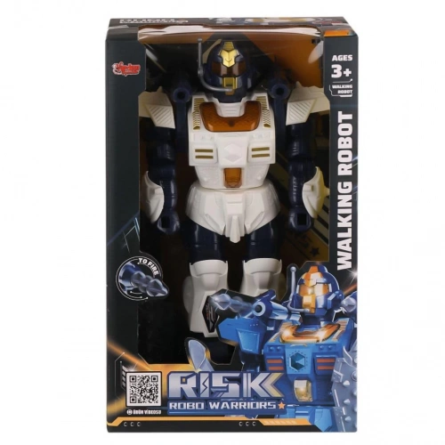 BFS   DF-6051 Işıklı ve Müzikli Roket Atan Robot- Vardem Oyuncak