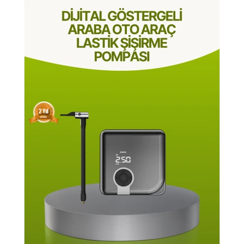 BFS Dijital Ekranlı Taşınabilir Akıllı Araç Hava Kompresörü
