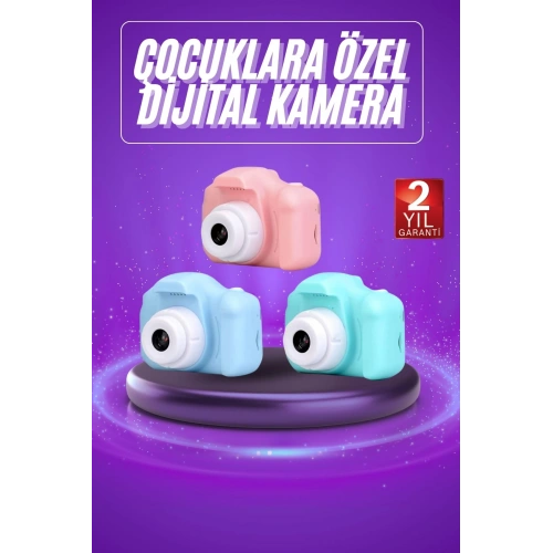 BFS Dijital Fotoğraf Makinesi Çocuk Mini 1080p HD Kaliteli Renkli