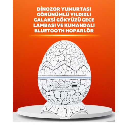 BFS Dinozor Yumurtası Tasarımlı Projektörlü Gece Lambası