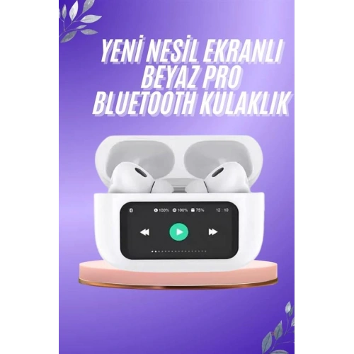 BFS Dokunmatik Ekranlı ANC/ENC Yeni Nesil Pro Bluetooth Kulaklık Dokunmatik Ekran