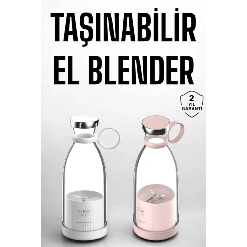 BFS El Blender Taşınabilir Meyve Blender Şarj Edilebilir Taşınabilir Blender Elektrikli