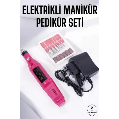 BFS Elektrikli Manikür Pedikür Törpü Seti Protez Tırnak Nasır Temizleyici