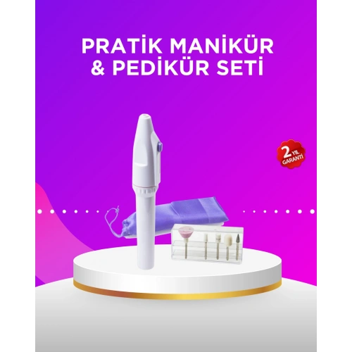 BFS Elektrikli Manikür ve Pedikür Matkap Seti – Ayarlanabilir Hız, Ergonomik ve Sessiz