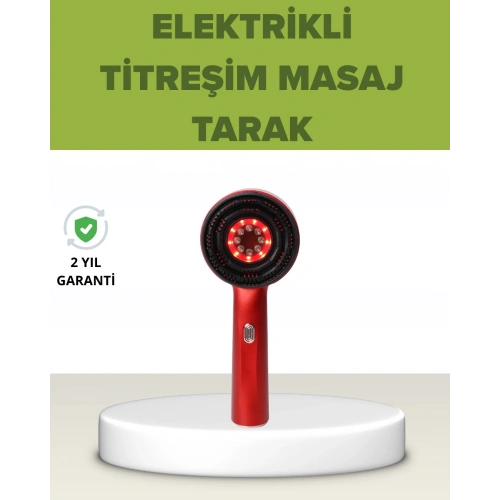 BFS Elektrikli Titreşim Masaj Tarak Kırmızı Işık Terapi