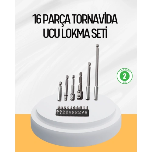 BFS Ergonomik 16 Parça Bits Tornavida Uç ve Adaptör Seti