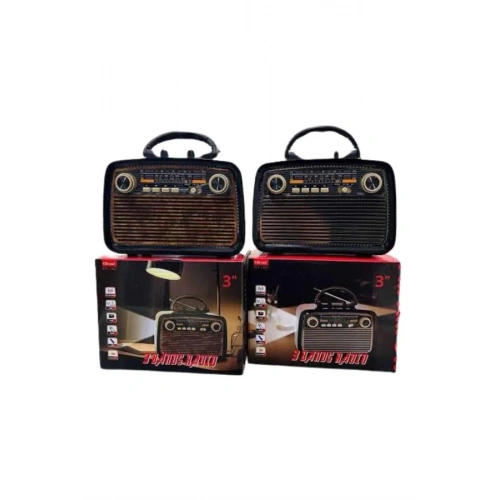BFS Eskitme Nostalji Tasarımlı Bluetoothlu Nostalji Radyo Ahşap Nostaljik Görünümlü