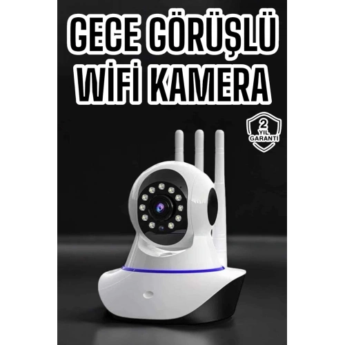 BFS Ev Kamerası Wifi Kamerası Video Kayıt Çift Yönlü Hareket Sensörü Bebek