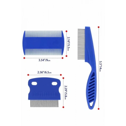BFS Evcil Hayvan Tarak Seti 4lü Bit Tarağı Ked Köpek Tüyüne Uygun