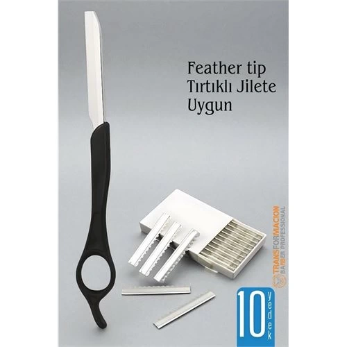 BFS  Feather Tip Jiletli Ustura 10 Yedek Jiletli Profesyonel