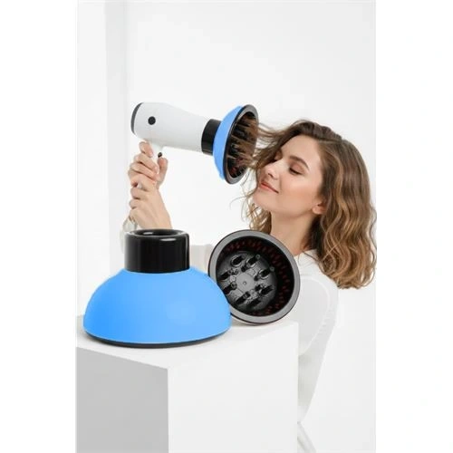 BFS Fön Için Difüzör Vigo Başlık - Saç Kurutma Başlığı Profesyonel MAVİ