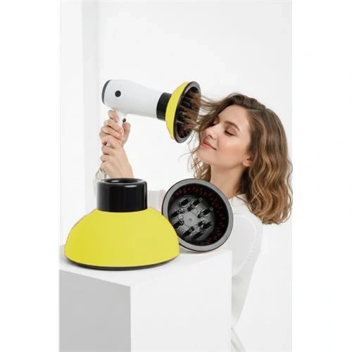 BFS Fön Için Difüzör Vigo Başlık - Saç Kurutma Başlığı Profesyonel SARI