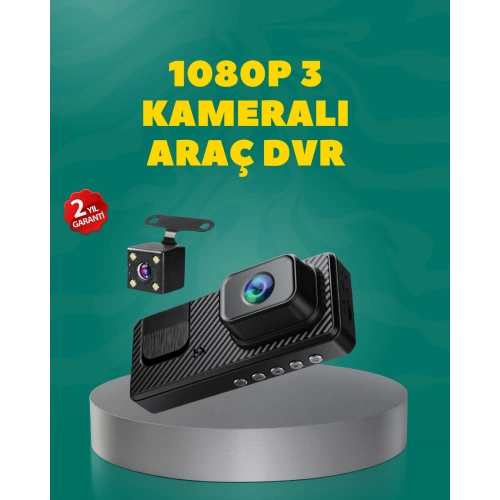 BFS Full HD 1080P Araç Kamerası | Gece Görüşlü, Döngü Kayıt ve Geri Görüş