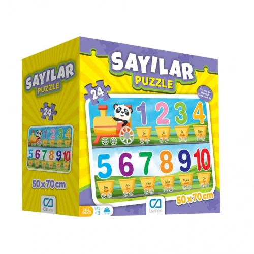 BFS Games Sayılar Yer Puzzle 50x70cm 24 Parça 5134