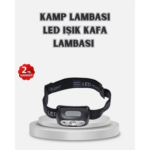 BFS Gece Balıkçılığı İçin Ultra Parlak Şarjlı Kafa Lambası | 4 Işık Modu + USB Şarj