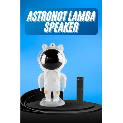 BFS Gece Lambası Astronot Bluetooth Hoparlörlü Galaksi Işık Projektörü