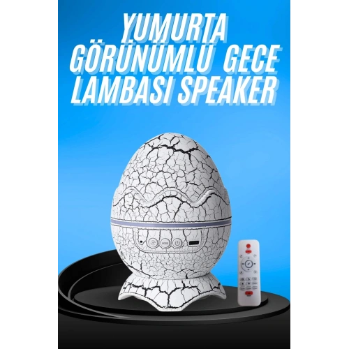 BFS Gece Lambası Yumurta Işık Speaker Yeni Nesil Dinozor Yumurtası Görünümlü