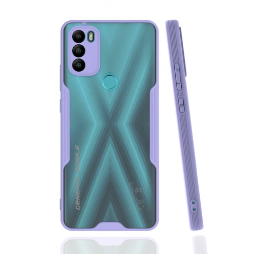 BFS  General Mobile GM 21 Plus Kılıf Platin Silikon - Lila