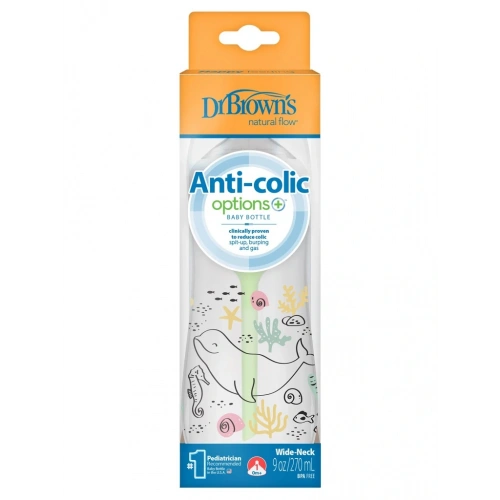 BFS Geniş Ağız PP Antikolik Options Biberon  270ml Kız