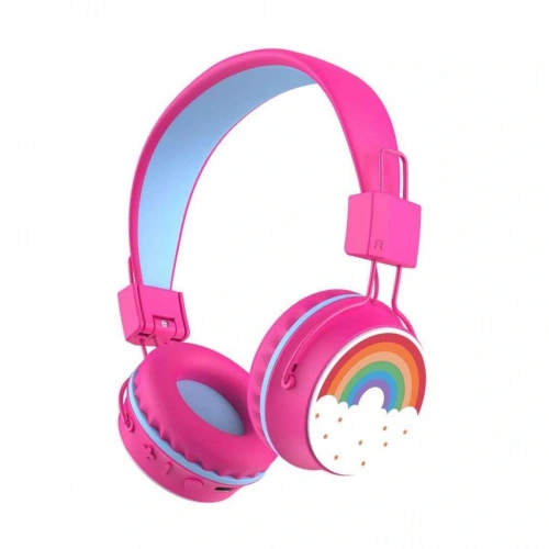BFS Gökkuşağı Desenli Bluetooth Kulak Üstü Kulaklık