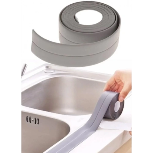 BFS  GRİ Su Sızdırmaz Lavabo Kenar Bandı (KUTUSUZ) (3.2m)