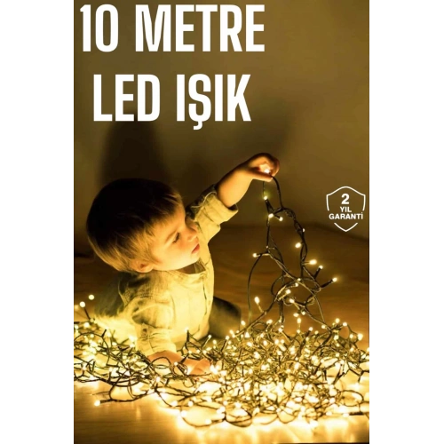 BFS Gün Işığı 10 Metre Led Işık Şerit Led Süsleme Parti Malzemesi