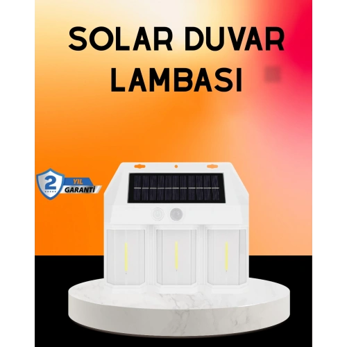 BFS Güneş Enerjili 3 Modlu Duvar Apliği – Bahçe ve Garaj Aydınlatması