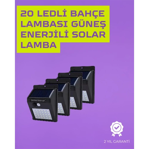 BFS Güneş Enerjili Akıllı Duvar Lambası | PIR Sensörlü, Otomatik Aydınlatma, Dış Mekan İçin