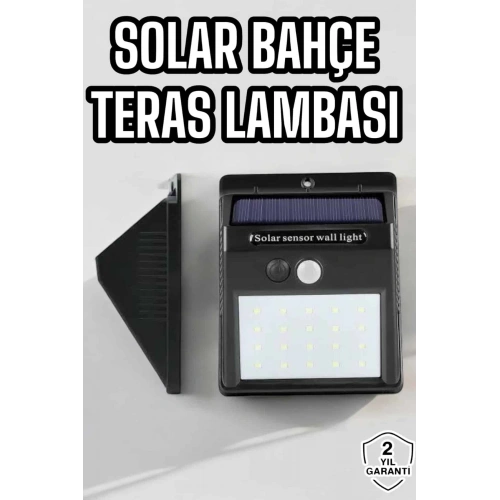 BFS Güneş Enerjili Bahçe Lambası Solar Gece Aydınlatma Sensörlü Lamba